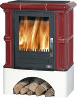 ABX Bavaria K (6,9кВт в воду) белый цоколь, бордо дровяная печь