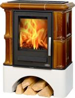 ABX Bavaria K (6,9кВт в воду) белый цоколь, каштан дровяная печь