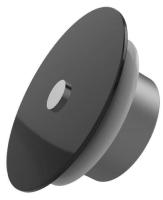 AIRGLASS 200 Hamam круг матовый (черный) приточно-вытяжной