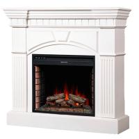 Alex Bauman Sherwood Crystal 24" FX White для гостиной напольный электрокамин