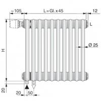 Arbonia 2100/40 N69 твв RAL 9016 радиатор отопления