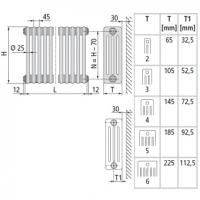 Arbonia 3037/16 N12 3/4 RAL 9016 радиатор отопления