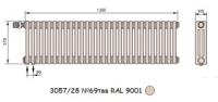 Arbonia 3057/28 N69 твв RAL 9001 радиатор отопления