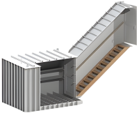 Атлант 2000х2000х2000 Прямоугольный (боковой вертикальный вход) погреб