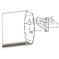 Ballu BHC-DF кронштейн для горизонтального подвеса