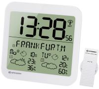 Bresser MyTime Meteotime LCD, белые проекционные часы