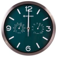 Bresser MyTime ND DCF Thermo/Hygro, 25 см, бирюзовые проекционные часы