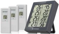 Bresser Temeo Hygro Quadro, серая (75692) цифровая метеостанция