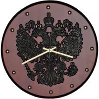 Бриг+ Герб РФ фрезерованные проекционные часы