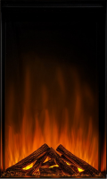 British Fires New Forest Tall Deluxe Knightwood широкий очаг 3D