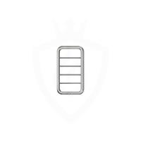 Carisa PAR 0500090004 полированный водяной полотенцесушитель шириной 410 - 500 мм