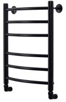 Comfysan Noumi W-6 60/40, черный водяной полотенцесушитель шириной 410 - 500 мм