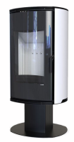DEFRO HOME ORBIS TOP, белая сталь дровяная печь