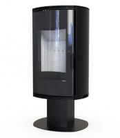DEFRO HOME ORBIS TOP, черная сталь дровяная печь