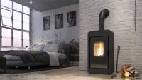 DEFRO HOME PICO, черная сталь дровяная печь