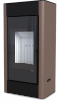DEFRO HOME SOLUM, коричневая сталь дровяная печь