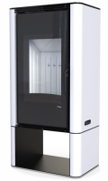 DEFRO HOME SOLUM LOG, белая сталь дровяная печь