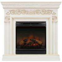 Dimplex Athena с очагом Gannon DF2010 (Слоновая кость с патиной) электрокамин с широким очагом 2D
