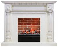 Dimplex Edinburg с очагом Juneau (Слоновая кость) электрокамин с широким очагом 3D