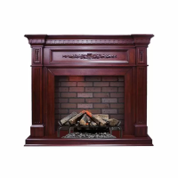 Dimplex Luxemburg (темная вишня) с очагом Silverton электрокамин с классическим очагом 3D