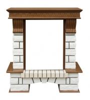 Dimplex Pierre Luxe Белый камень (Дуб) Классика широкий портал