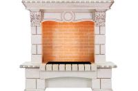 Dimplex Pierre Luxe (Cassete 600) Слоновая кость с патиной широкий портал