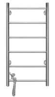Domoterm DMT 109-6 40*80 EK L хром полотенцесушитель лесенка