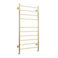 Domoterm Медея П10 500x1000 золото водяной полотенцесушитель шириной 510 - 600 мм