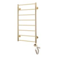 Domoterm Медея П8 400x800 ER золото электрический полотенцесушитель лесенка