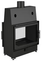 ECT Double 70x51/V 13 кВт, 700/510, туннель, футеровка вермикулит фронтальная дровяная топка