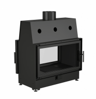 ECT Double 90x51/C 15 кВт, 900/510, туннель, футеровка чугун фронтальная дровяная топка