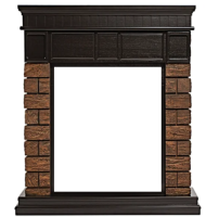 Firelight Bricks Wood Classic камень корич., шпон тем. дуб классический портал для камина