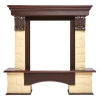 Firelight Forte Classic U (угловой) Бежевый/Тёмный дуб угловой классический портал