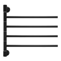 Energy I chrome G4 RAL 9005 черный МАТОВЫЙ поворотный электрический полотенцесушитель