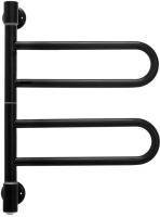 Energy U chrome G2 RAL 9005 черный матовый поворотный электрический полотенцесушитель