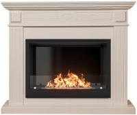 Firelight BFP/P-2520 с порталом Bianco 25 шпон белёный дуб напольный биокамин