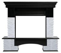 Firelight Pietra Nuovo 30 камень сланец белый, шпон темный дуб широкий портал