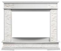 Firelight Scala 25 камень сланец скалистый белый, шпон белый дуб широкий портал