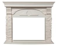 Firelight Torre 26/30S камень белый, шпон белёный дуб широкий портал