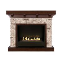 Firezo Chalet Темный дуб, Сланец напольный биокамин
