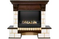 Firezo Pierre Luxe Шампань, Темный дуб напольный биокамин