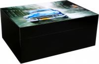 Gentili Blue Car на 50 сигар, Черный лак SV50-Black-Blue-Car настольный хьюмидор