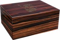 Gentili Fumatore Dorato на 50 сигар, Эбеновое дерево SV50-Ebony-Smoker-Gold настольный хьюмидор