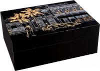 Gentili Havana Gold на 50 сигар, Черный лак SV50-Black-Gold-Havana настольный хьюмидор