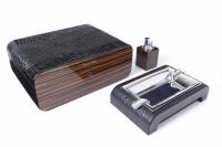 Gentili SET-SV75-Croco-Black настольный хьюмидор