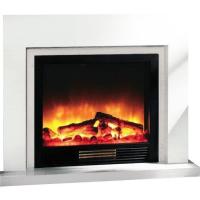 Glenrich Астория Delux 33 (Sharm33 Black) Слоновая кость электрокамин с широким очагом 2D