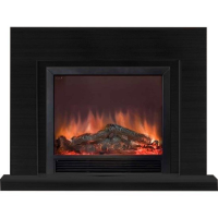 Glenrich Астория Delux 39 (Sharm39 Black) Чёрный электрокамин с широким очагом 2D
