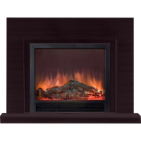 Glenrich Астория Delux 39 (Sharm39 Black) Шоколад электрокамин с широким очагом 2D