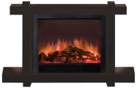 Glenrich Капри Delux (Sharm33 Black) Дуб 35 электрокамин с широким очагом 2D