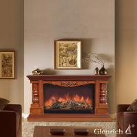 Glenrich Консул Salsa 3D Дуб 35 электрокамин с широким очагом 3D